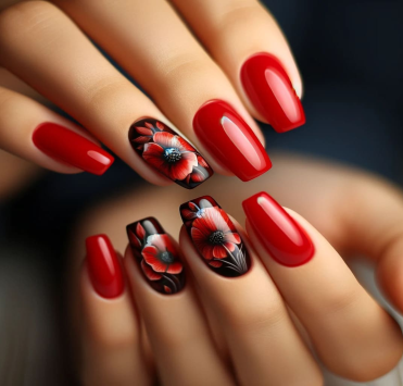 Червоний манікюр: які відтінки і комбінації популярні цієї осені?