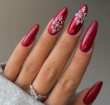 Новорічний манікюр 2025