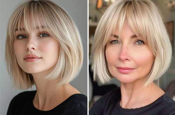 французкая челка в салоне